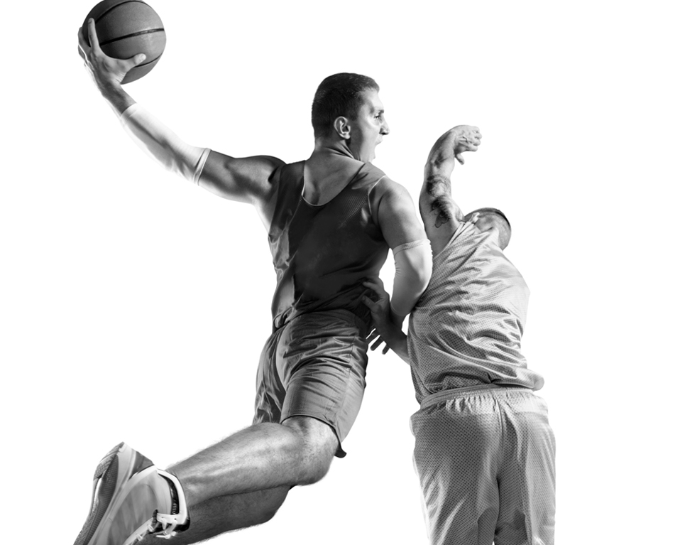 baloncesto dos jugadores